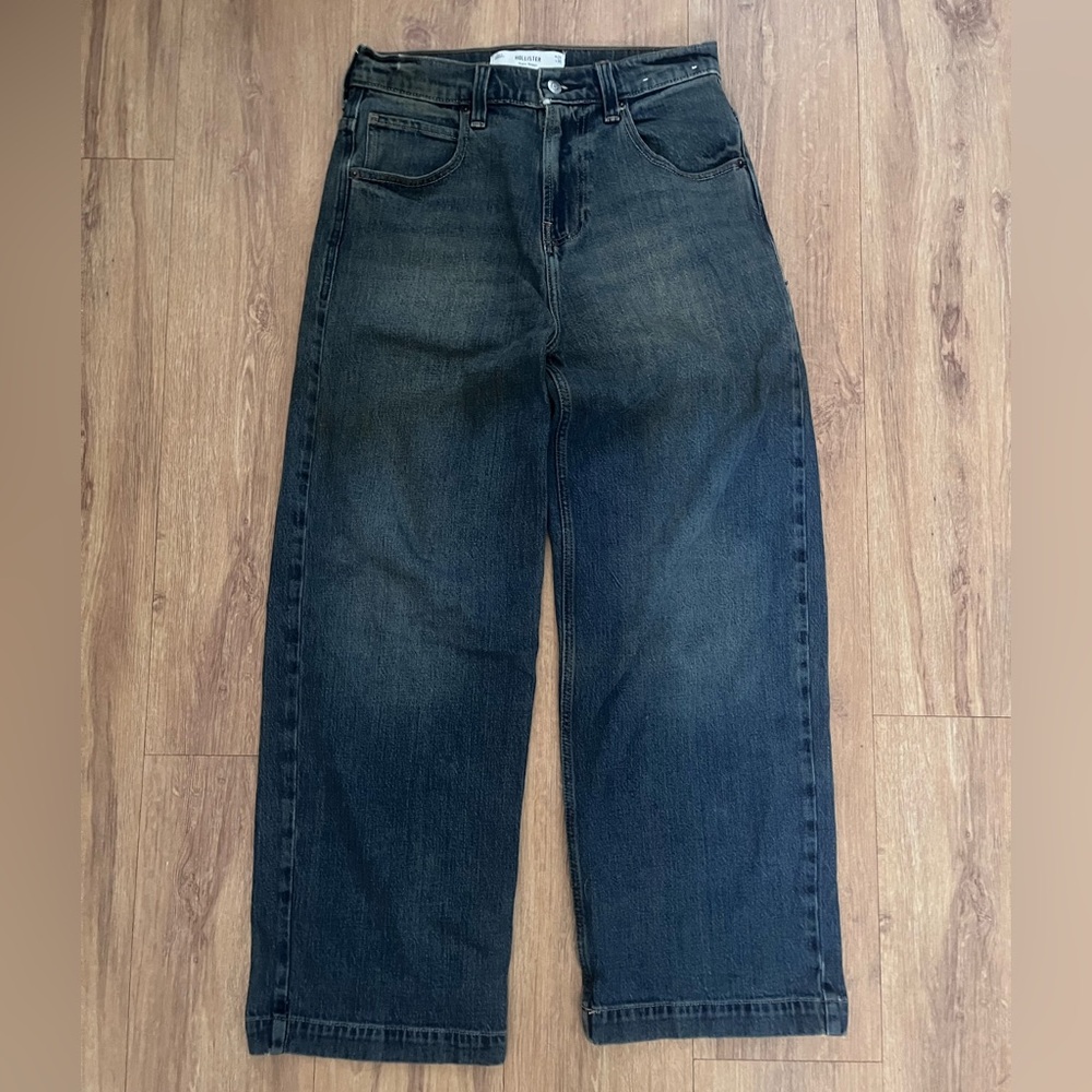 Men's Hollister Super Baggy Blue Jeans